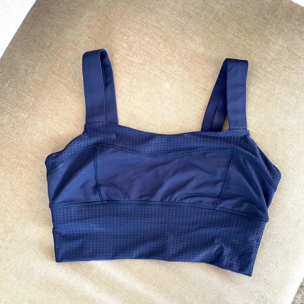 Lululemon Deep Navy Var-City Long Line Bra size 8